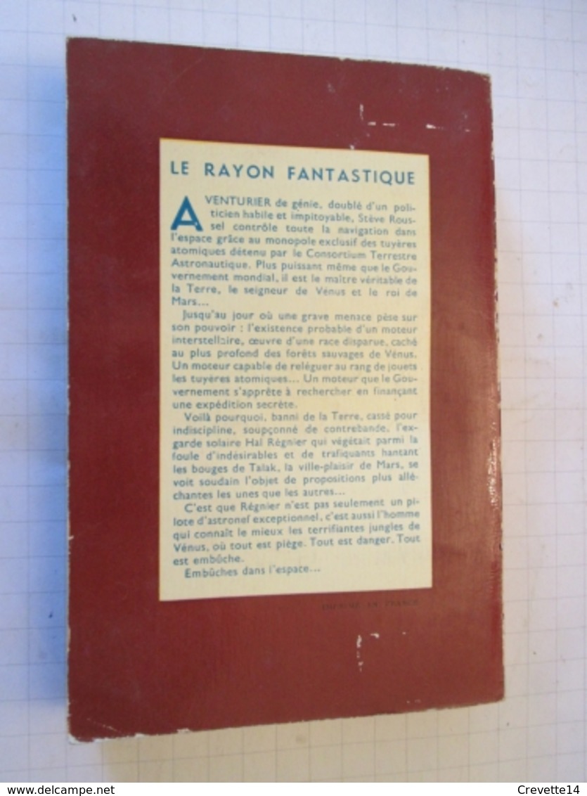 SF2012 : Science Fiction SF Anticipation HACHETTE  / LE RAYON FANTASTIQUE N°53 / FRANCOIS PAGERY /  EMBUCHES (de Noel ?) - Le Rayon Fantastique