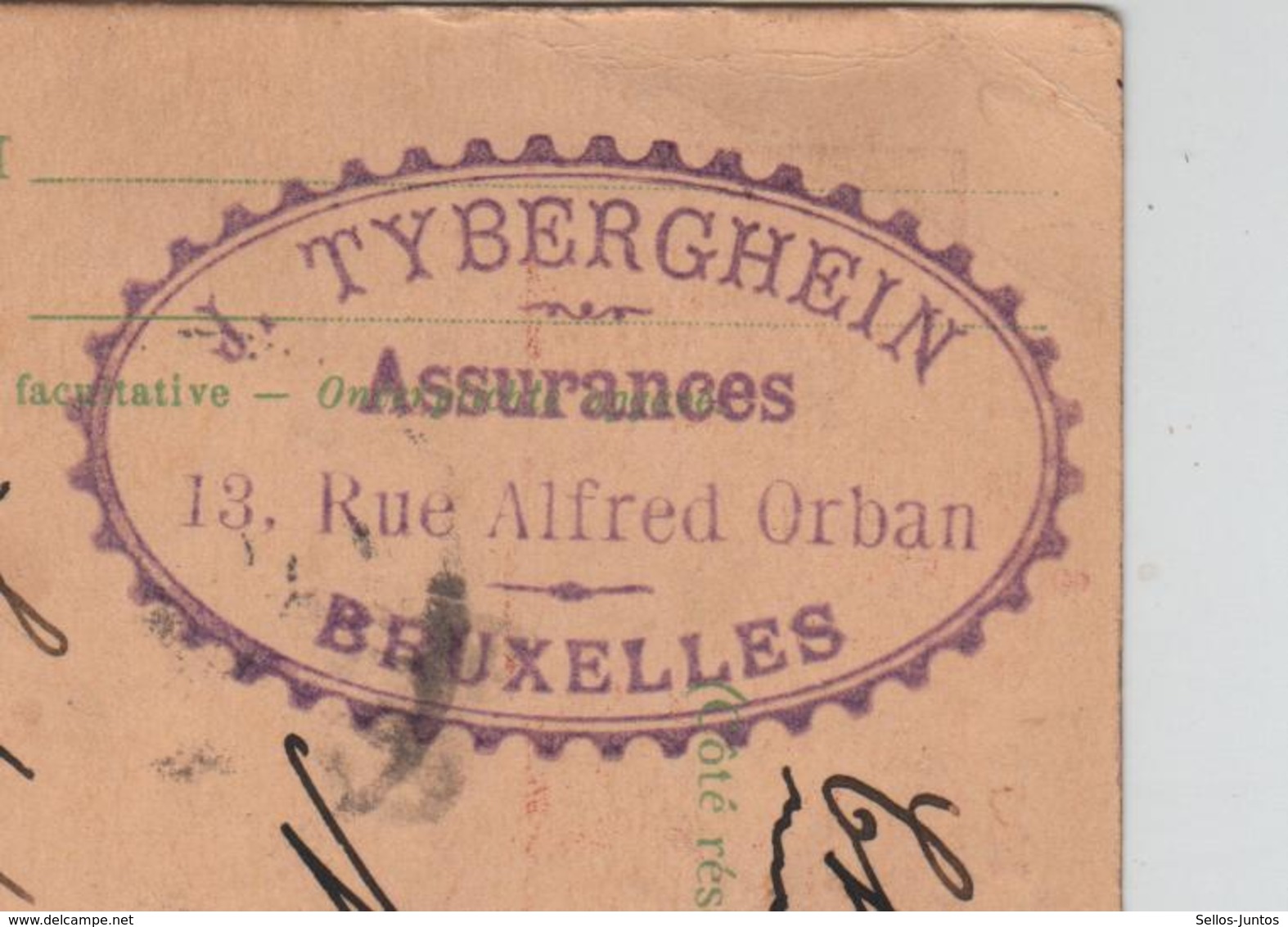 Entier CP Armoiries+TP C.BXL Départ 2/7/1905 C.PUB Tyberghein R.Alfred Orban V.Iquique Chili C.d'arrivée JS176 - Illustrated Postcards (1971-2014) [BK]