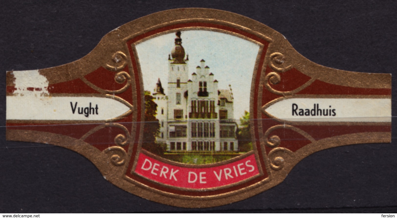 Vught Town City Hall - Netherlands - CIGAR CIGARS Label Vignette - Labels