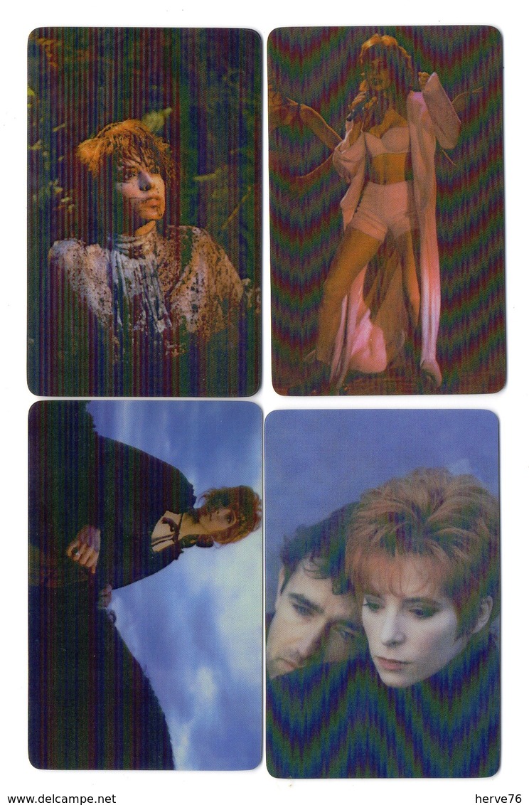 LOT 4 Télécartes Prépayées - Phonecard - Mylène FARMER - Musik