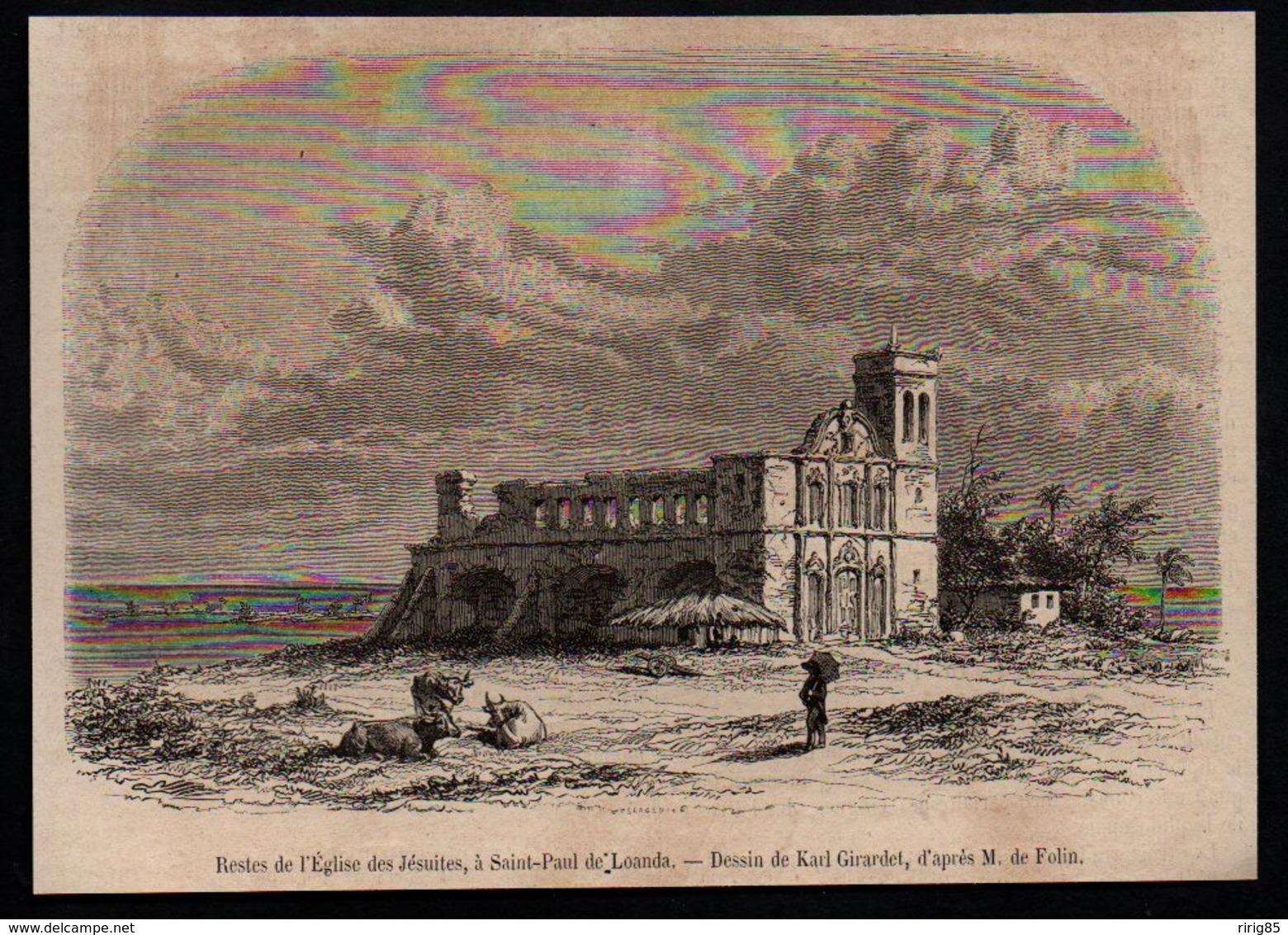 1857  --  ANGOLA  SAINT PAUL DE LOANDA  LUANDA  L EGLISE DES JESUITES   3P403 - Ohne Zuordnung