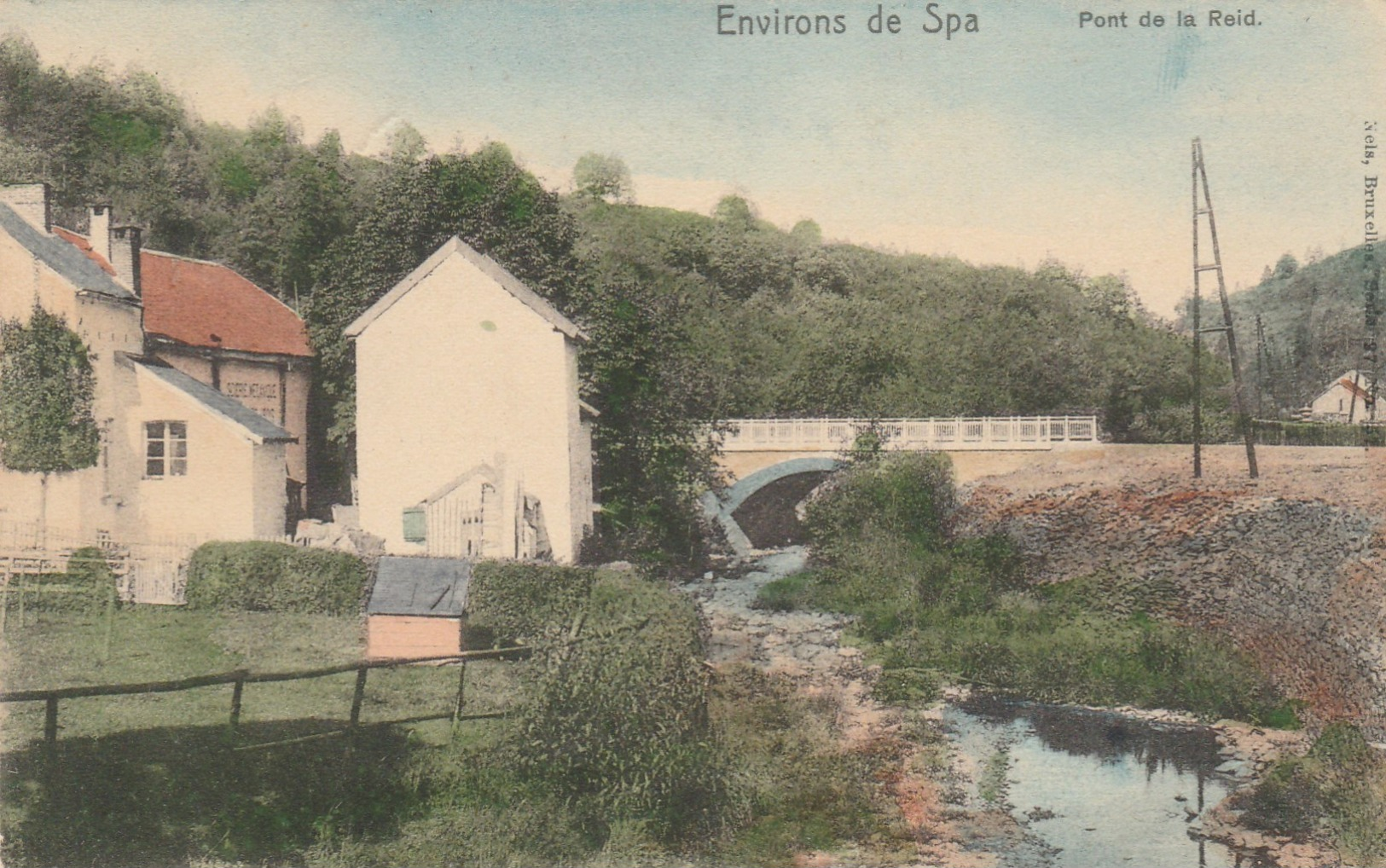 Environs De Spa ,Pont De La Reid  ,(Theux ) , Nels  ,série 97 N° 57 ,COLORISEE - Theux