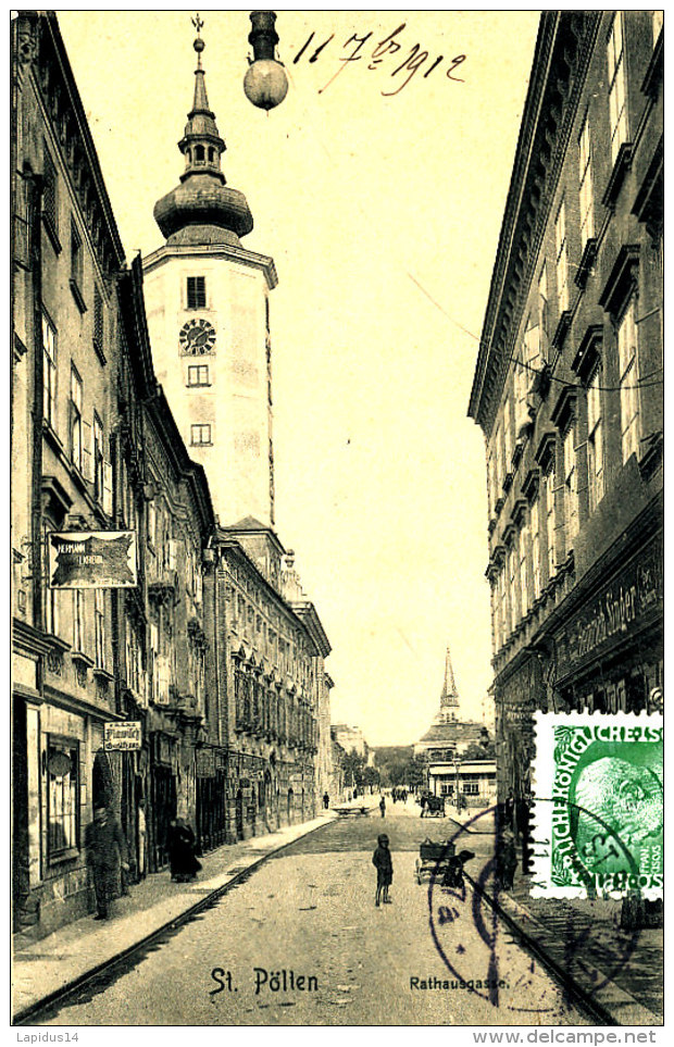 AK 81 / C P A -AUTRICHE -  ST POLTEN  RATHAUSGASSE - St. Pölten