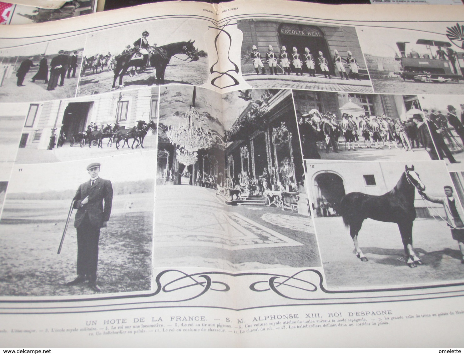 ROI ESPAGNE EN FRANCE / COMPIEGNE FETE TIR A L ARC - 1900 - 1949