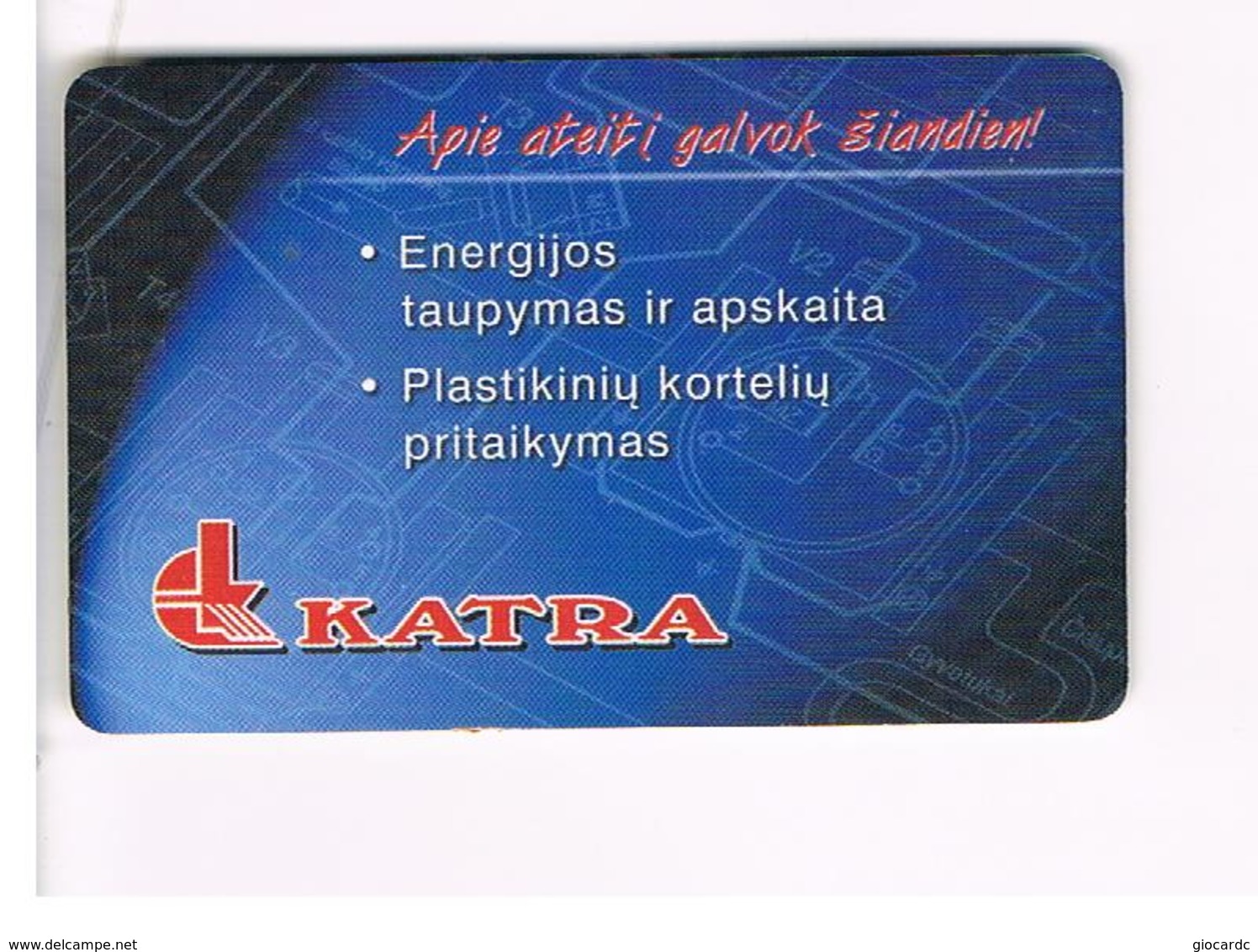 LITUANIA (LITHUANIA) -  1999  KATRA  - USED - RIF. 10732 - Advertising