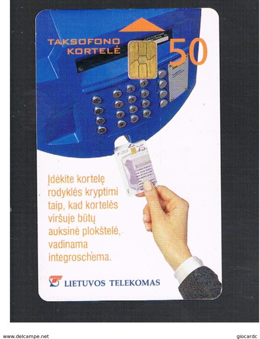 LITUANIA (LITHUANIA) -  2000  PHONE AND PHONECARD    - USED - RIF. 10740 - Telefoni