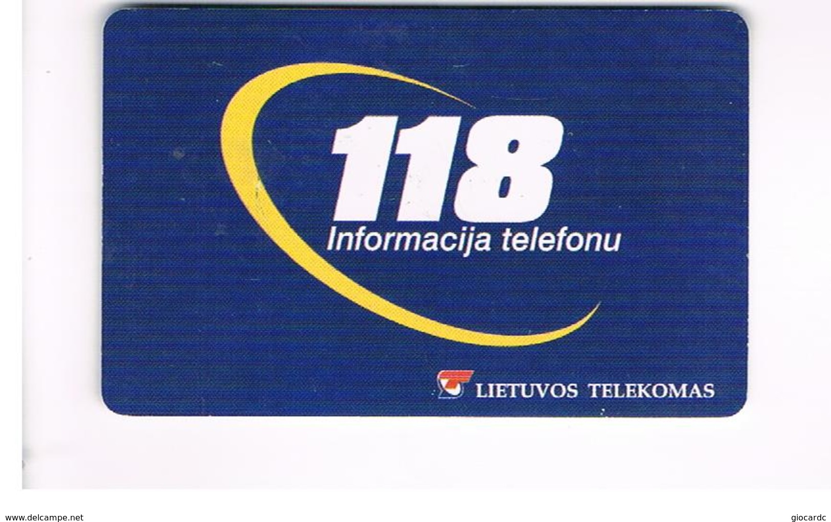 LITUANIA (LITHUANIA) -  2001 INFORMATION TO 118    - USED - RIF. 10743 - Lituania