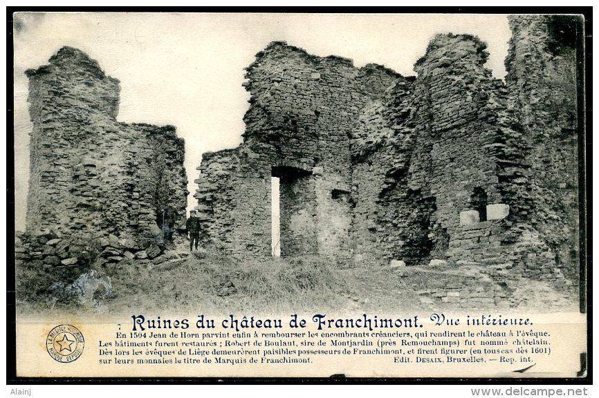 CP   Theux   --   Ruine Du Château De Franchimont  --  Vue Intérieure  --  Ed. Desaix  --  Belgique Historique - Theux