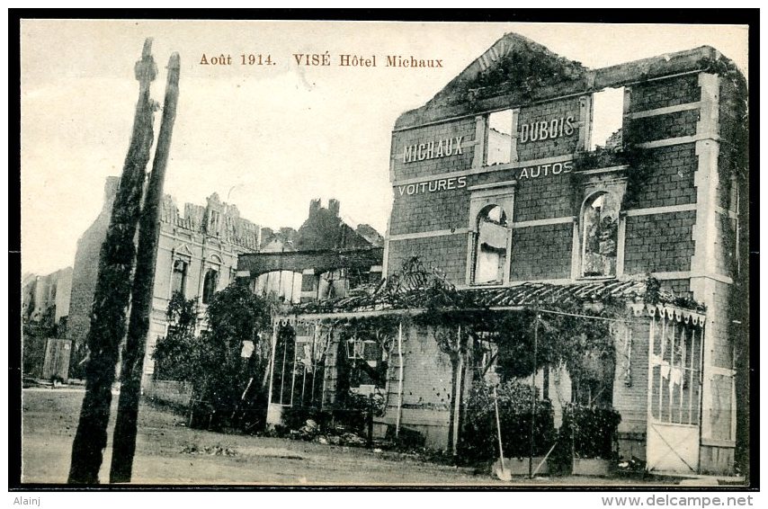 CP   Visé   ---   1914  --  Hôtel Michaux - Wezet