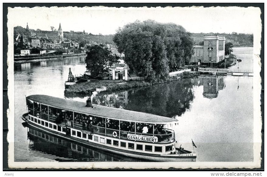 CP   Visé   ---   Ile  Bobinson Et Bateau  --  Très Claire Et Beaux Reflets... - Wezet