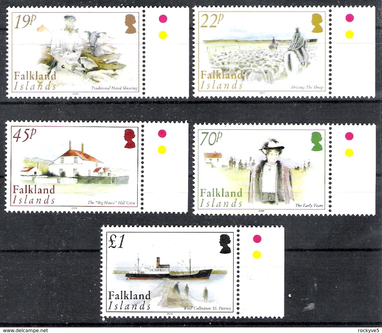 Falkland Islands 2004 History Of Sheep Farming MNH CV £16.00 - Falkland Islands