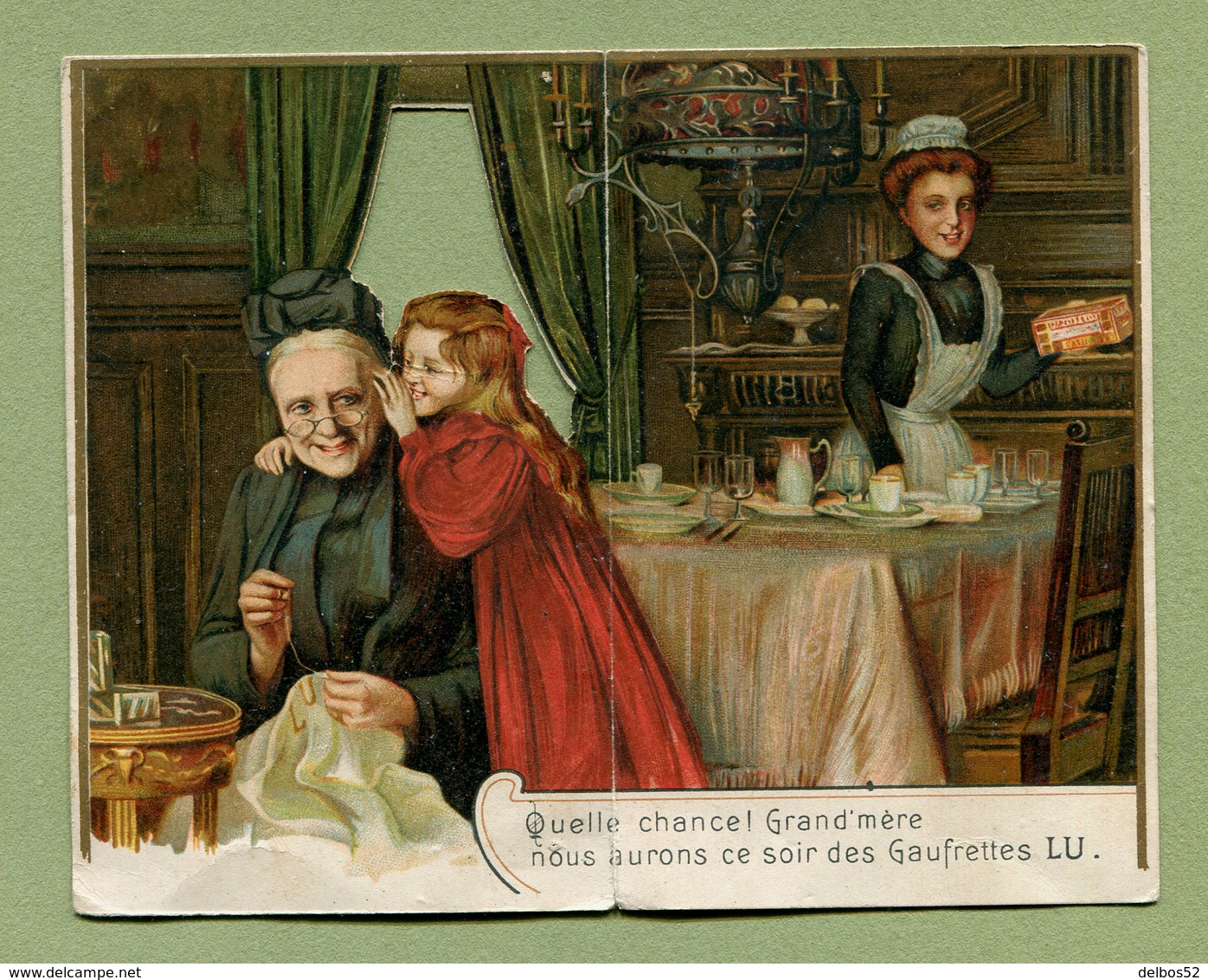 CALENDRIER  1902 : " BISCUITS " LU " - LEFEVRE UTILE "  CHROMO - Kleinformat : 1901-20