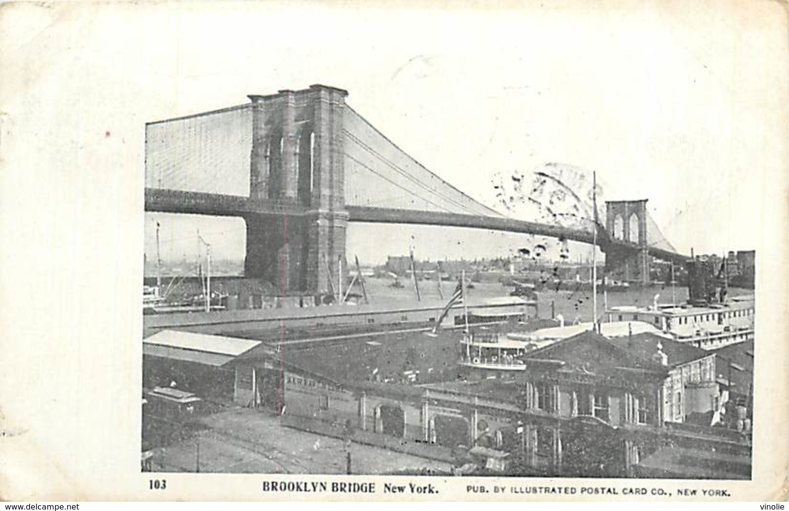 PIE-R-18-1748 : NEW-YORK CITY. BROOKLYN BRIDGE - Brooklyn