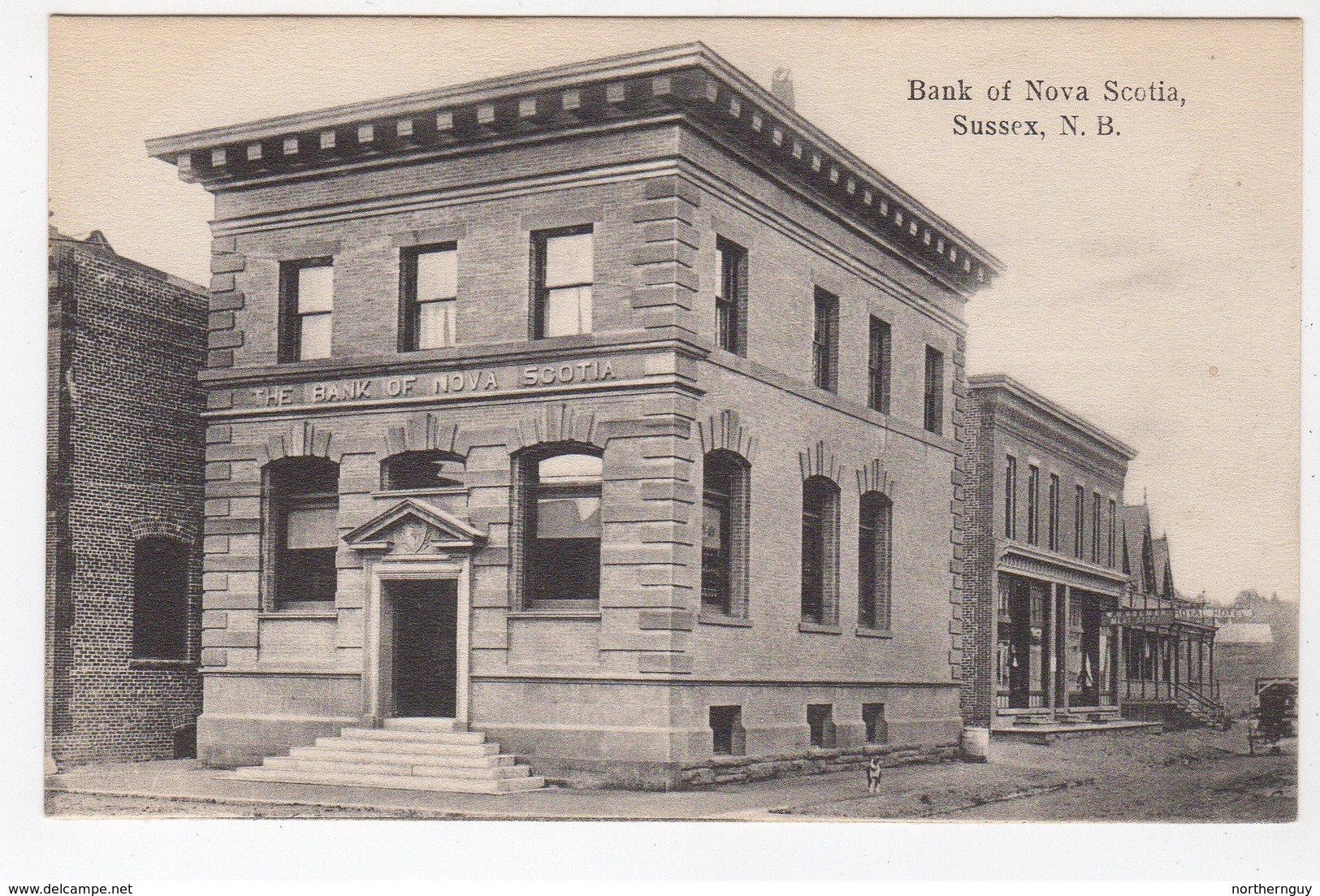 SUSSEX, New Brunswick, Canada, Bank Of Nova Scotia, Pre-1920 Suffren  Postcard - Autres & Non Classés