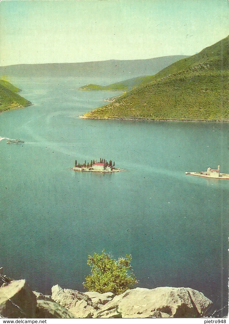 Boka Kotorska, Bocche Di Cattaro (Montenegro, Ex Jugoslavia) Panorama Isole Di San Giorgio E Madonna Dello Scalpello - Montenegro