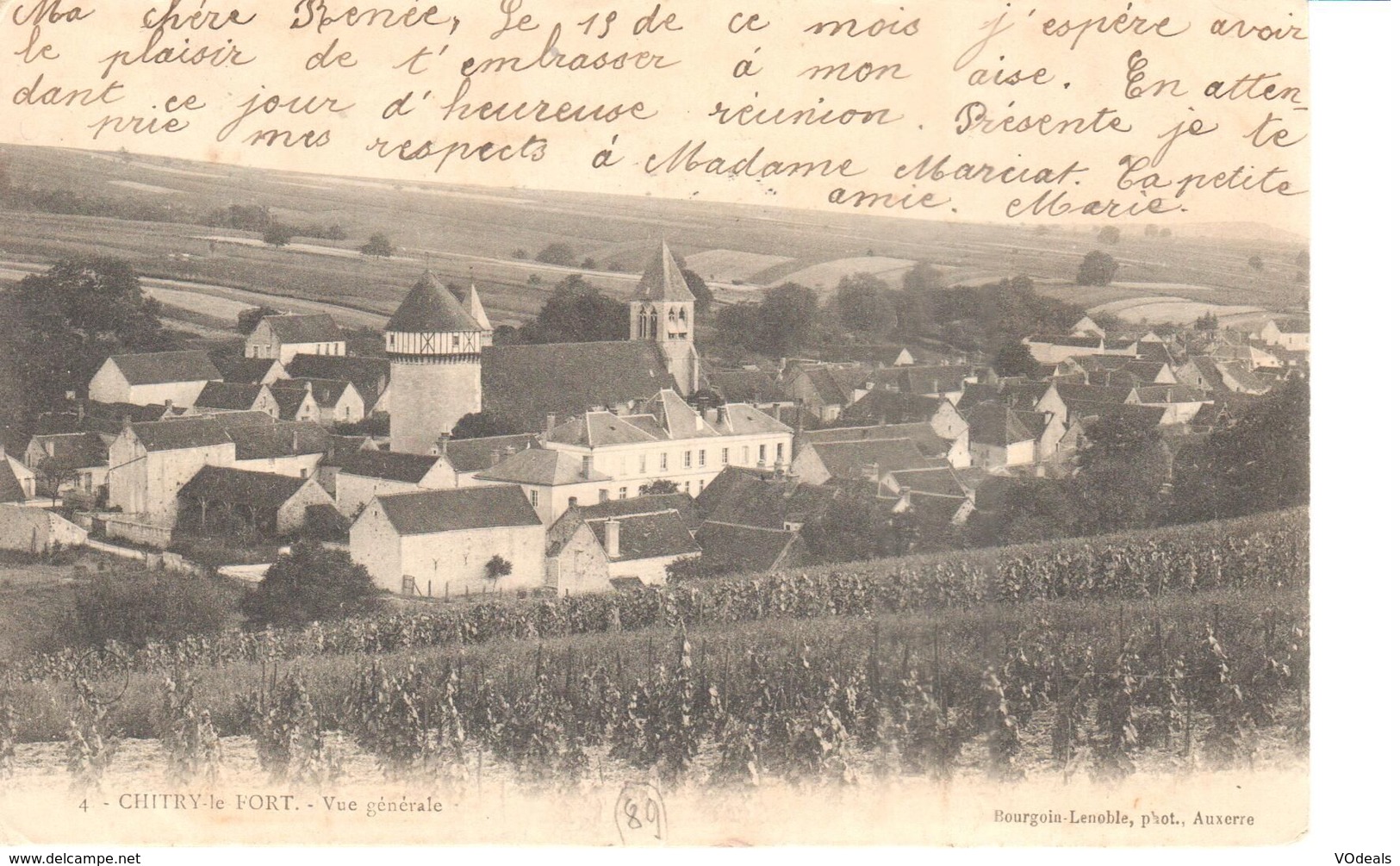 (89) Yonne - CPA - Chitry Le Fort - Vue Générale - Autres & Non Classés