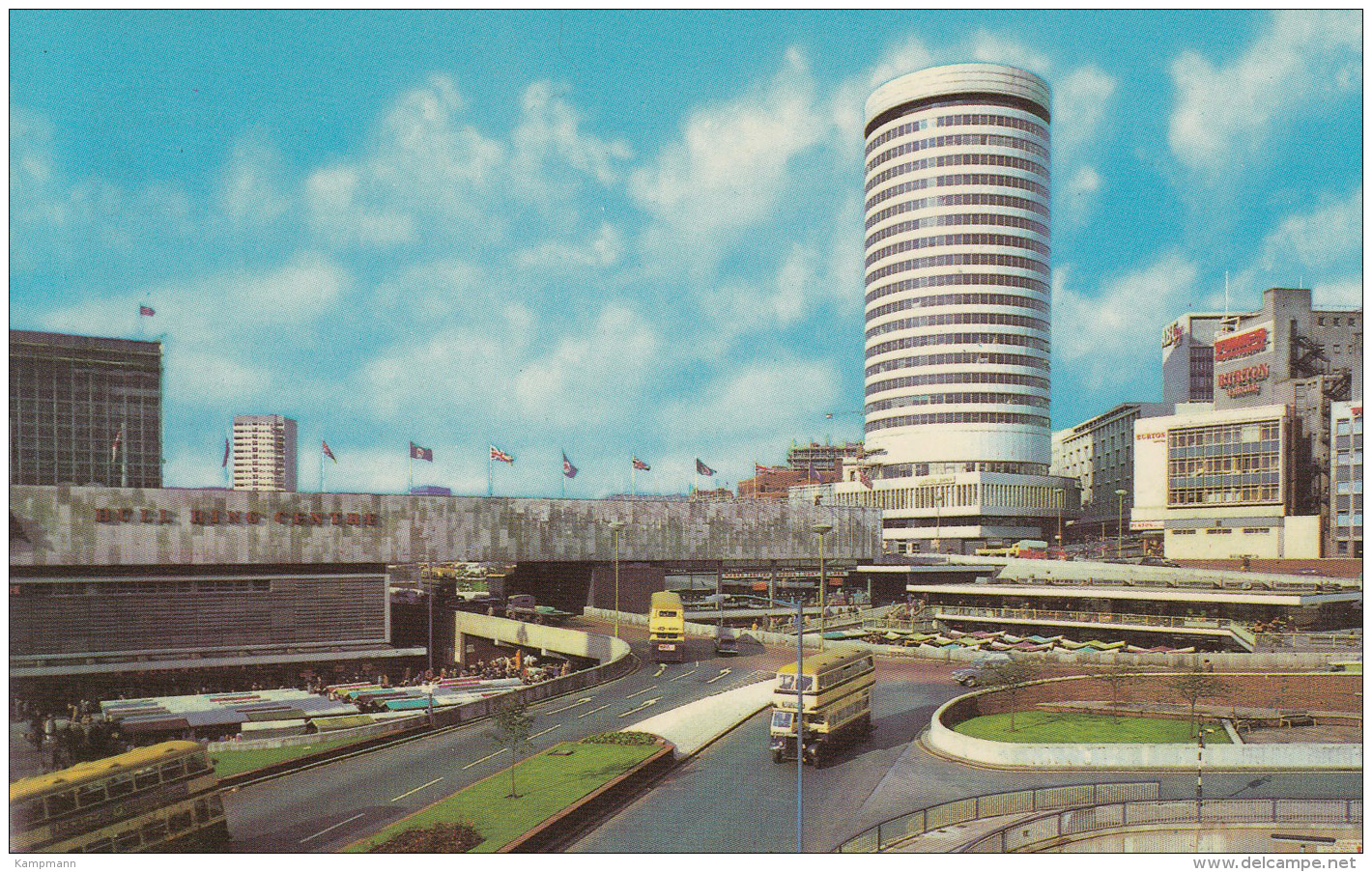 Doppeldecker,Birmingham,The Rotunda,gelaufen - Bus & Autocars