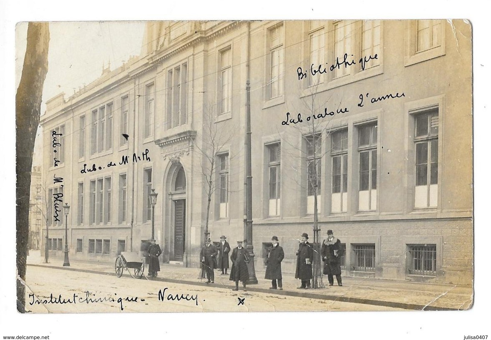 NANCY (54) Carte Photo Façade De La Faculté Des Sciences Institut Chimique Animation - Nancy