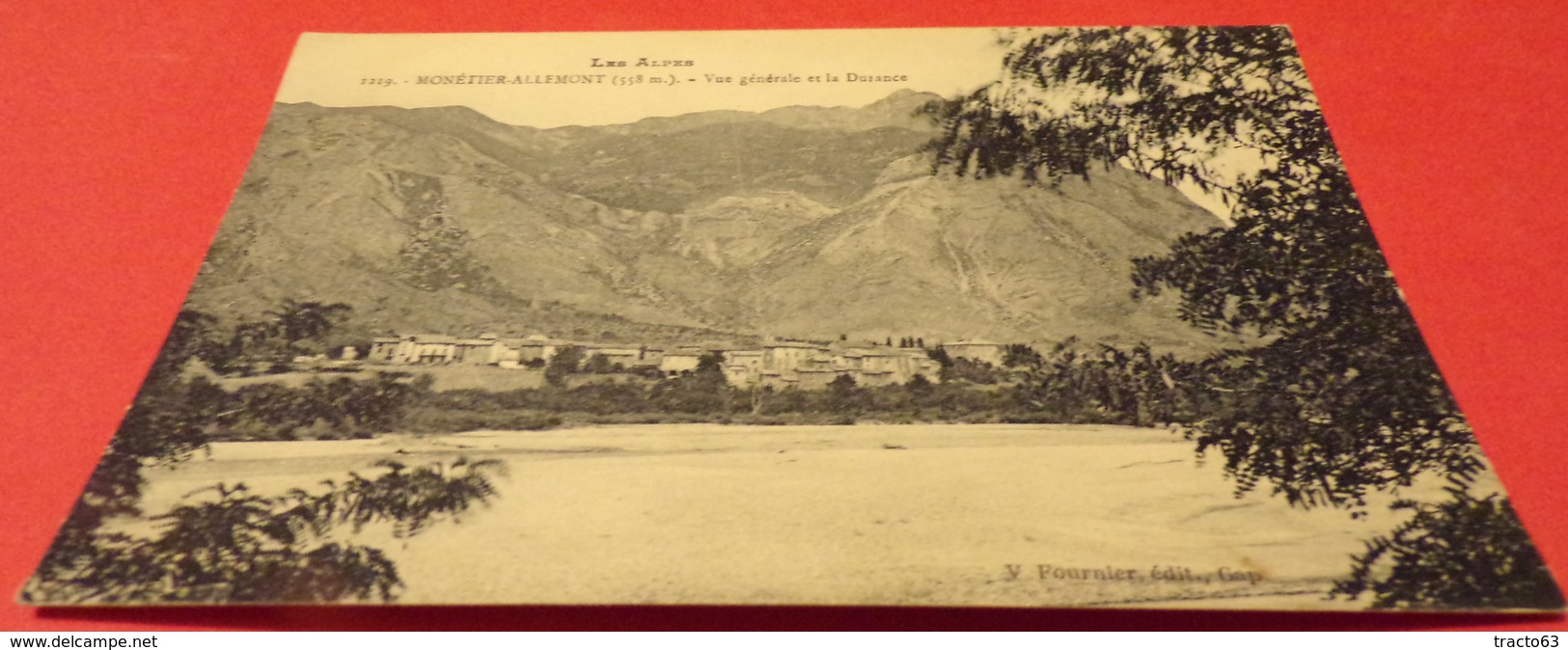 CARTE POSTALE HAUTES ALPES : MONETIER ALLEMONT (558M) VUE GENERALE ET LA DURANCE,  ETAT VOIR PHOTO   . POUR TOUT RENSEIG - Autres & Non Classés