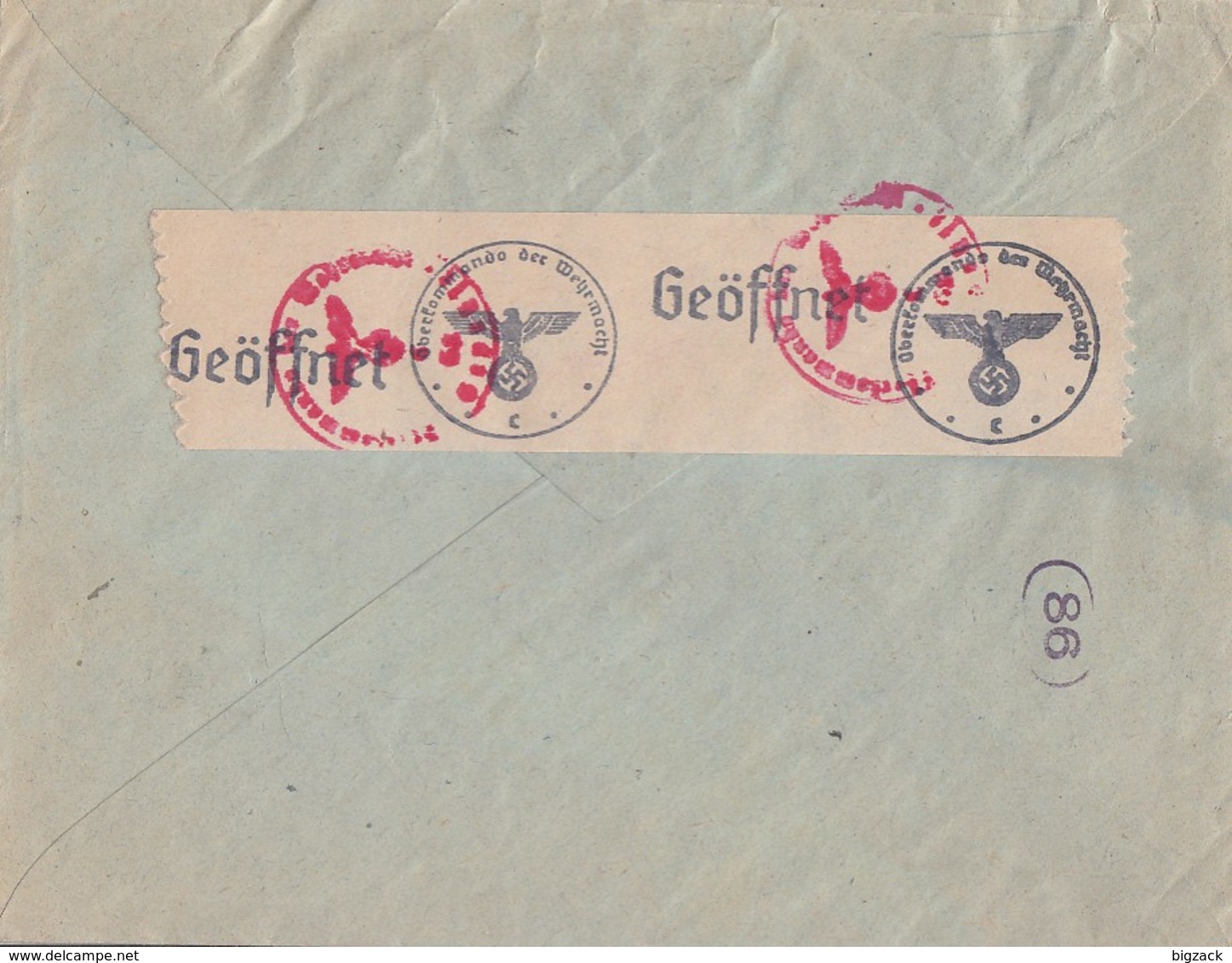 DR Brief Mif Minr.782,3x 823 Wien 18.1.43 Gel. Nach Luxemburg Zensur - Briefe U. Dokumente