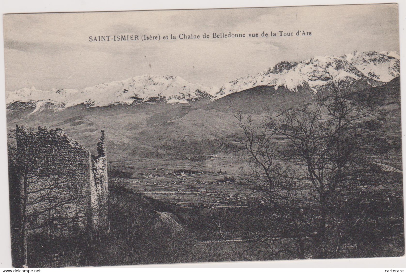 1929,saint Ismier,isere,la Chaine De Belledonne ,vue De La Tour D'ars Prés De Grenoble,prés La Tronche,Meylan,rare,1929 - La Tronche