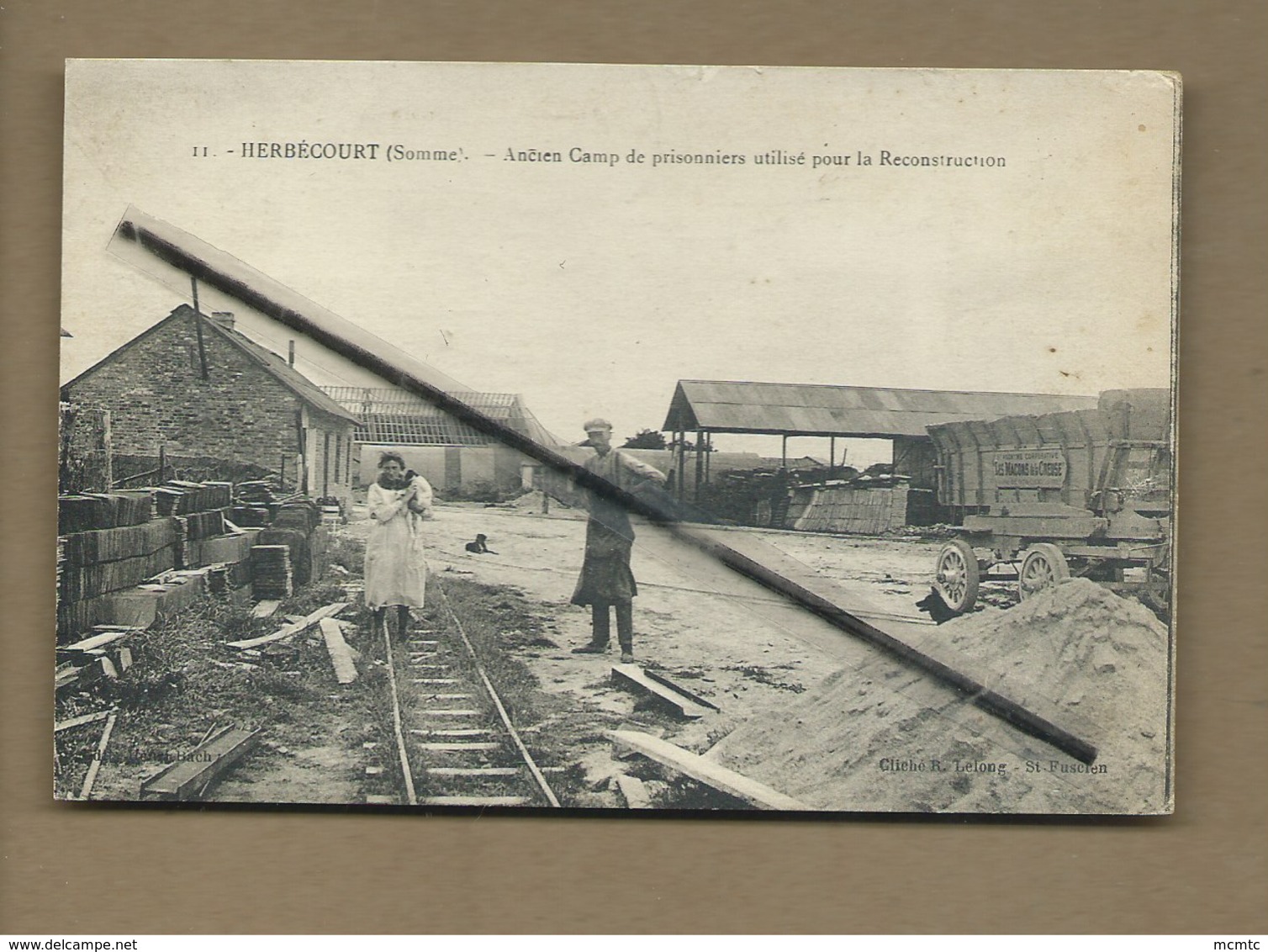 CPA  -  Herbécourt - (Somme) - Ancien Camp De Prisonniers Utilisé Pour La Reconstruction - Autres & Non Classés