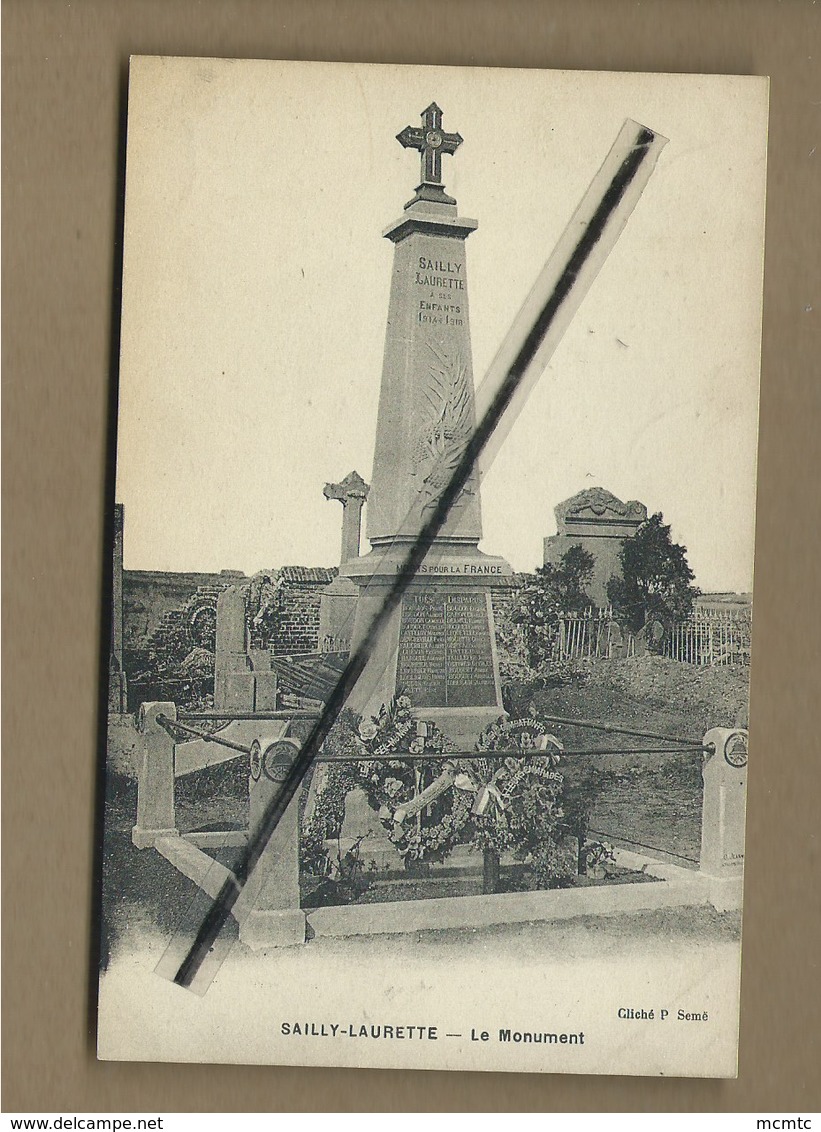 CPA  Souple  -  Sailly Laurette - Le Monument - Autres & Non Classés