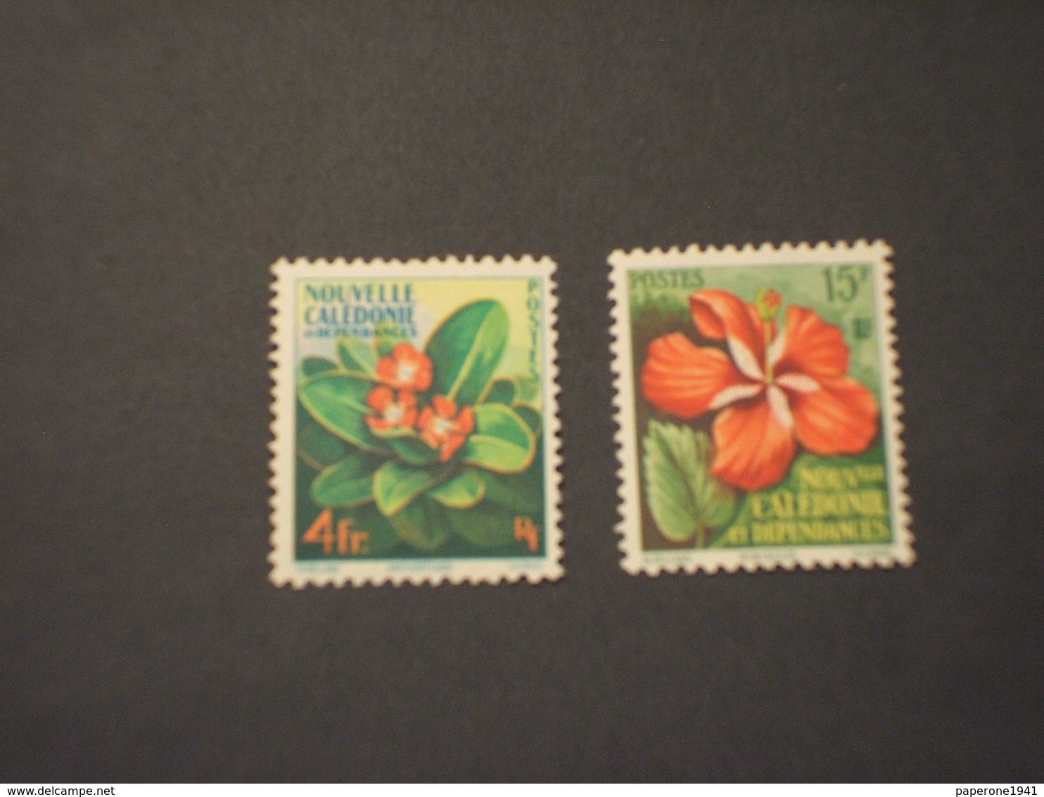 N. CALEDONIE - 1958 FIORI 2 VALORI - NUOVO(++) - Neufs