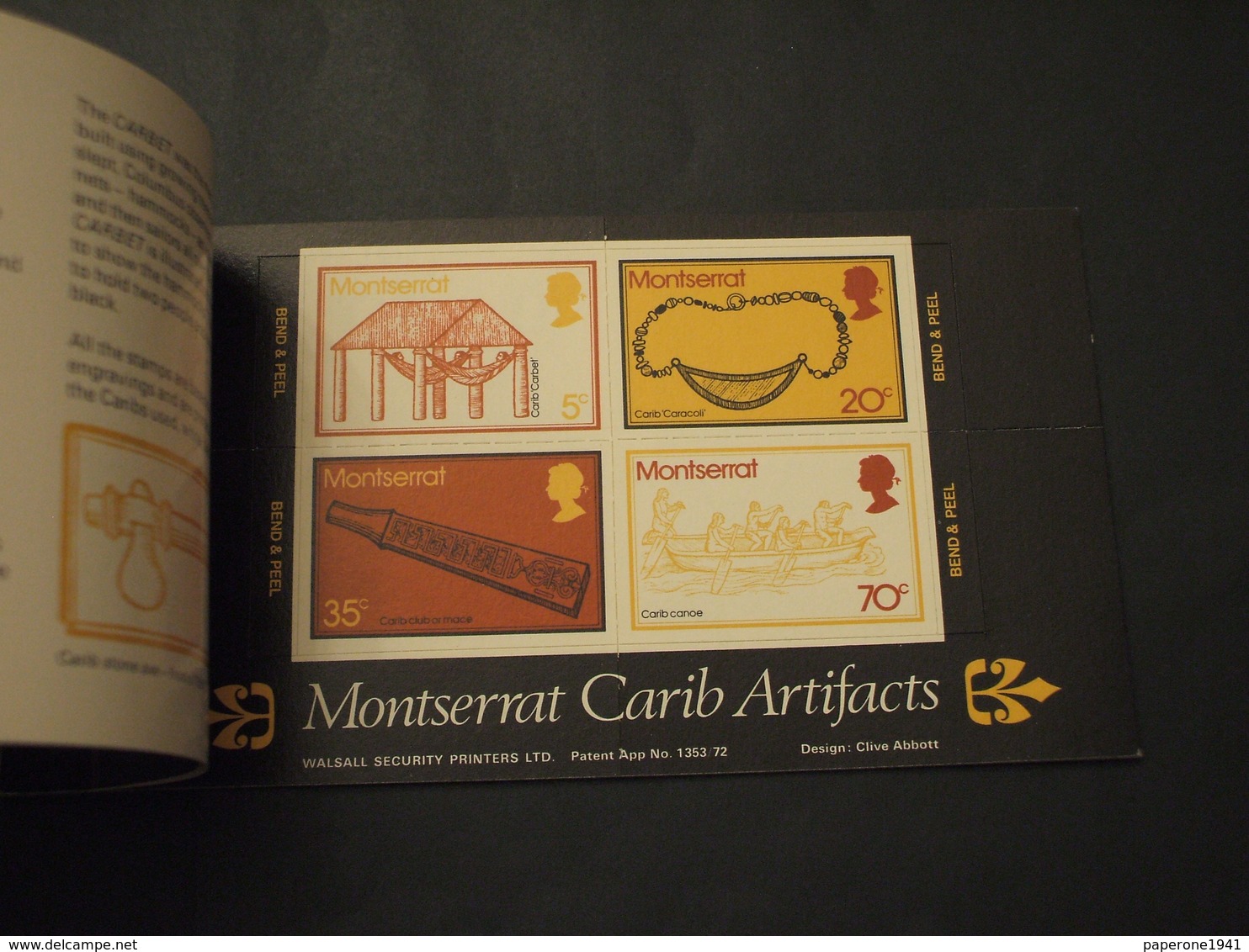 MONTSERRAT - LIBRETTO 1975 ARTE CARAIBICA 2,95 D.  - NUOVI(++) - Montserrat