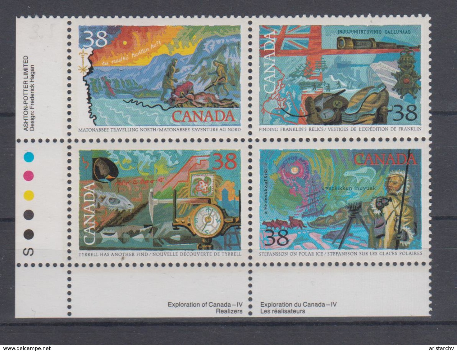 CANADA 1989 NORTH POLE EXPEDITION MATONABBEE FRANCLIN TYRRELL STEFANSSON POLAR ICE - Expéditions Arctiques