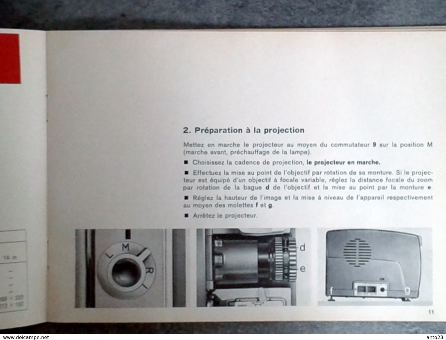 MODE D EMPLOI DE LA CAMERA BOLEX SM8 PROJECTEUR SONORE