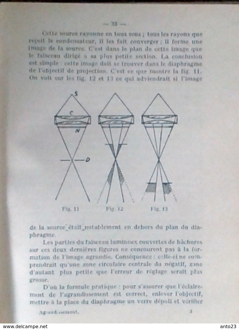 THÉORIE PRATIQUE DE L AGRANDISSEMENT PAR SCHWEITZER ANCIEN INGÉNIEURE DU GÉNIE MARITIME PHOTOGRAPHIE  PHOTO REVUE - Matériel & Accessoires