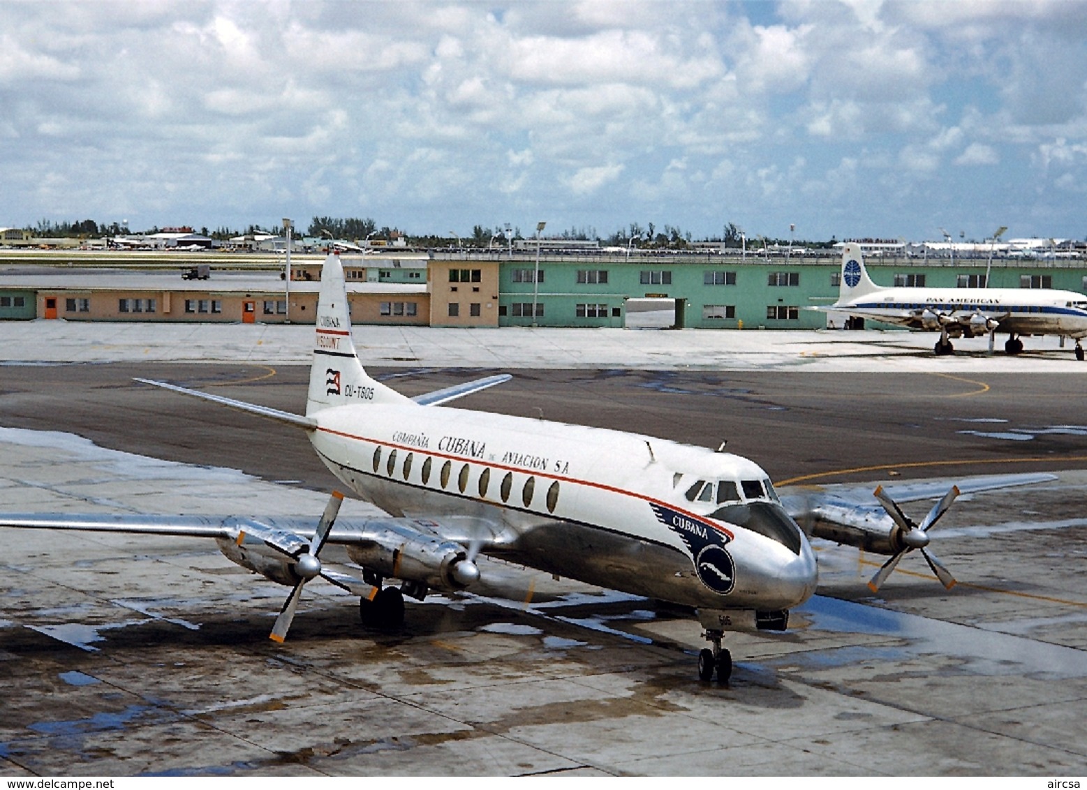Aviation Postcard-782 Cubana Viscount 755 CU-T605 - 1946-....: Moderne