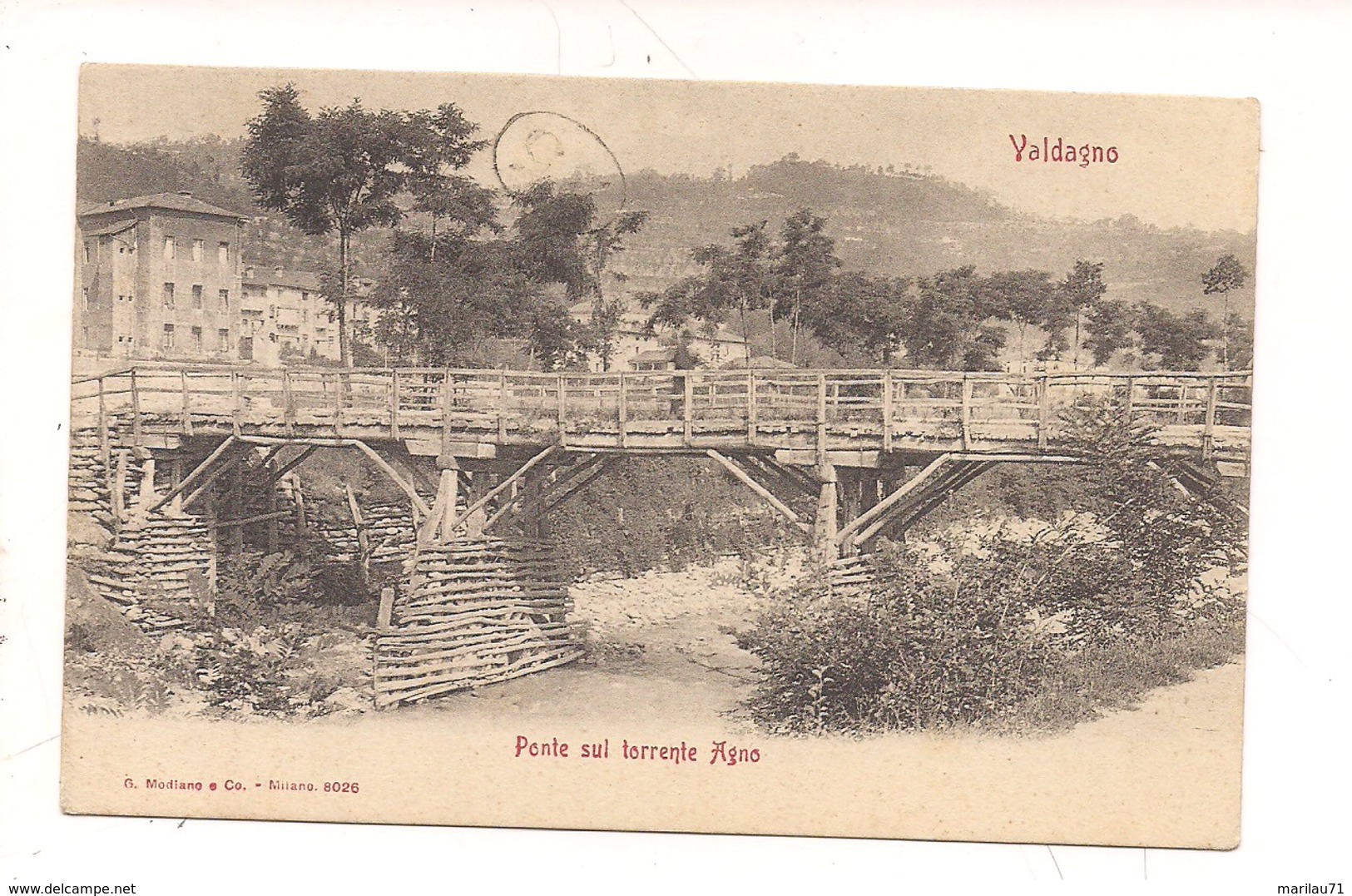 M5426 VENETO Valdagno Vicenza 1905 VIAGGIATA - Altri & Non Classificati