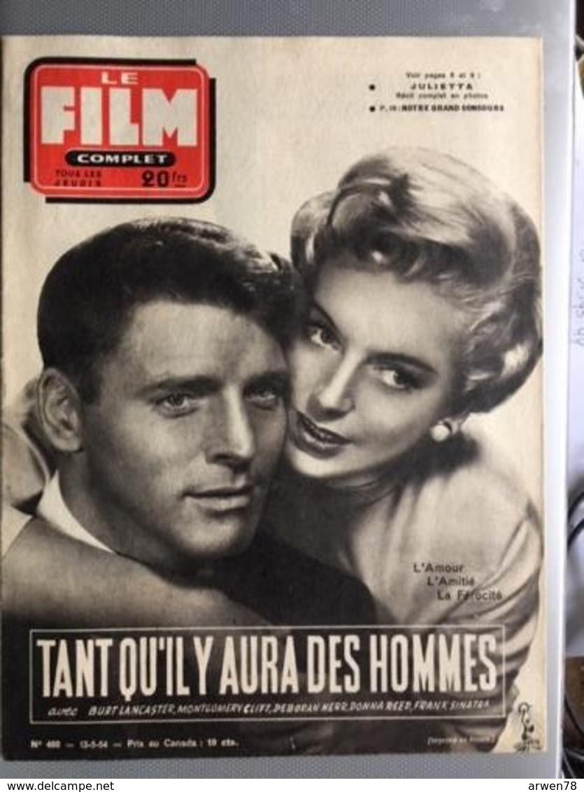 Mon Le Film Complet Tant Qu'il Y Aura Des Hommes Burt Lancaster Montgomery Clift Deborah Kerr F Sinatra - Altri & Non Classificati