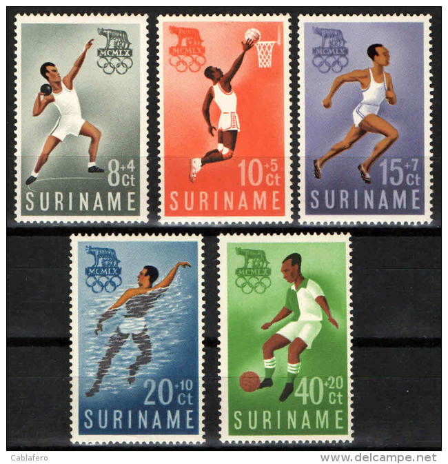 SURINAME - 1960 - OLIMPIADI DI ROMA - MNH - Suriname