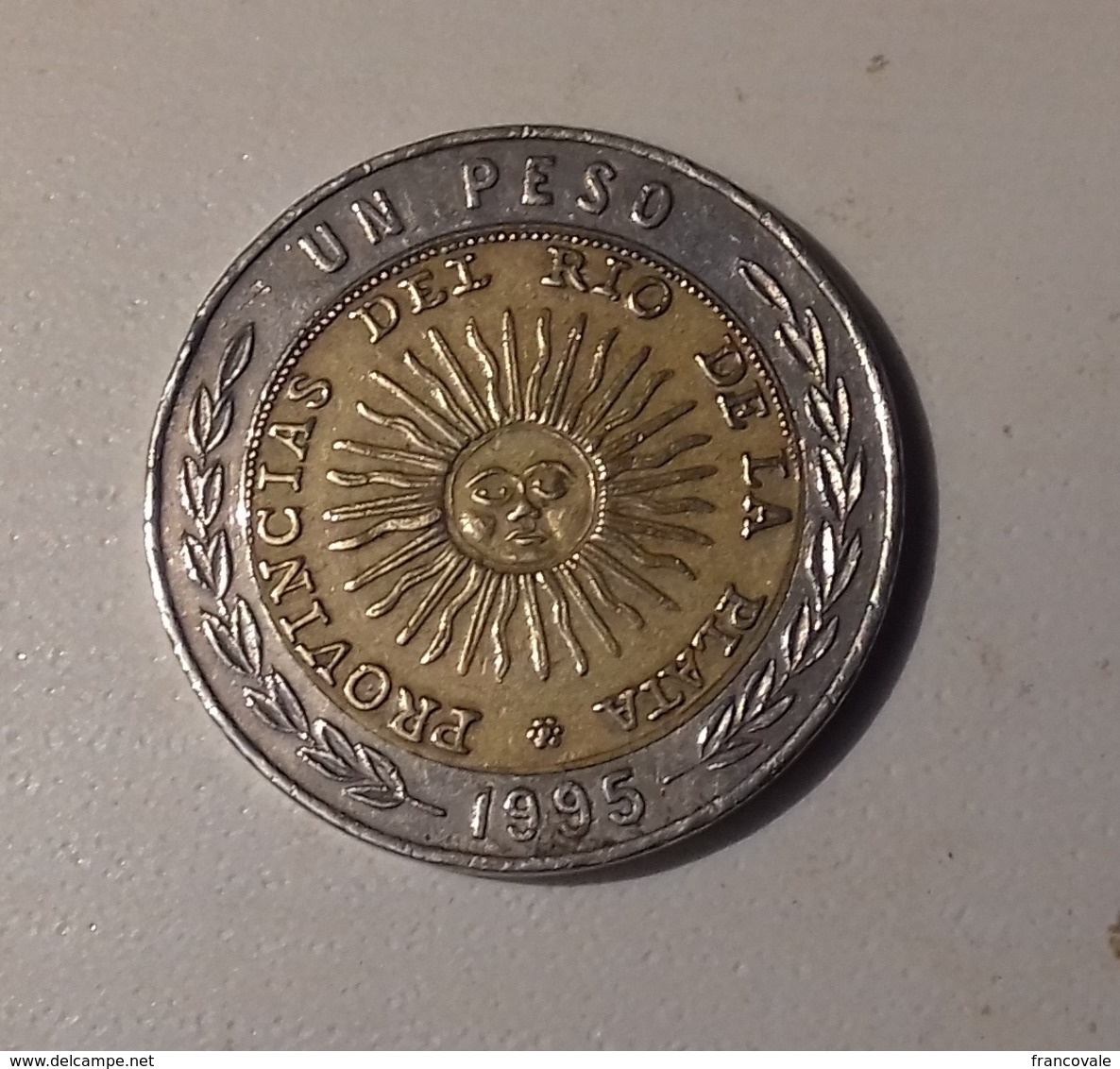 Argentina 1995 1 Peso Bimetallica - Argentina