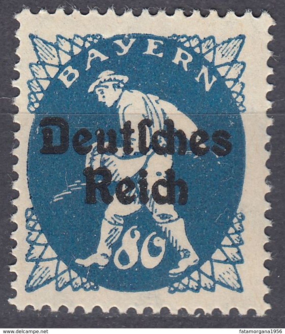 BAVIERA - BAYERN -  1920 - Yvert 205 Nuovo MNH, 80 P., Blu. - Nuevos