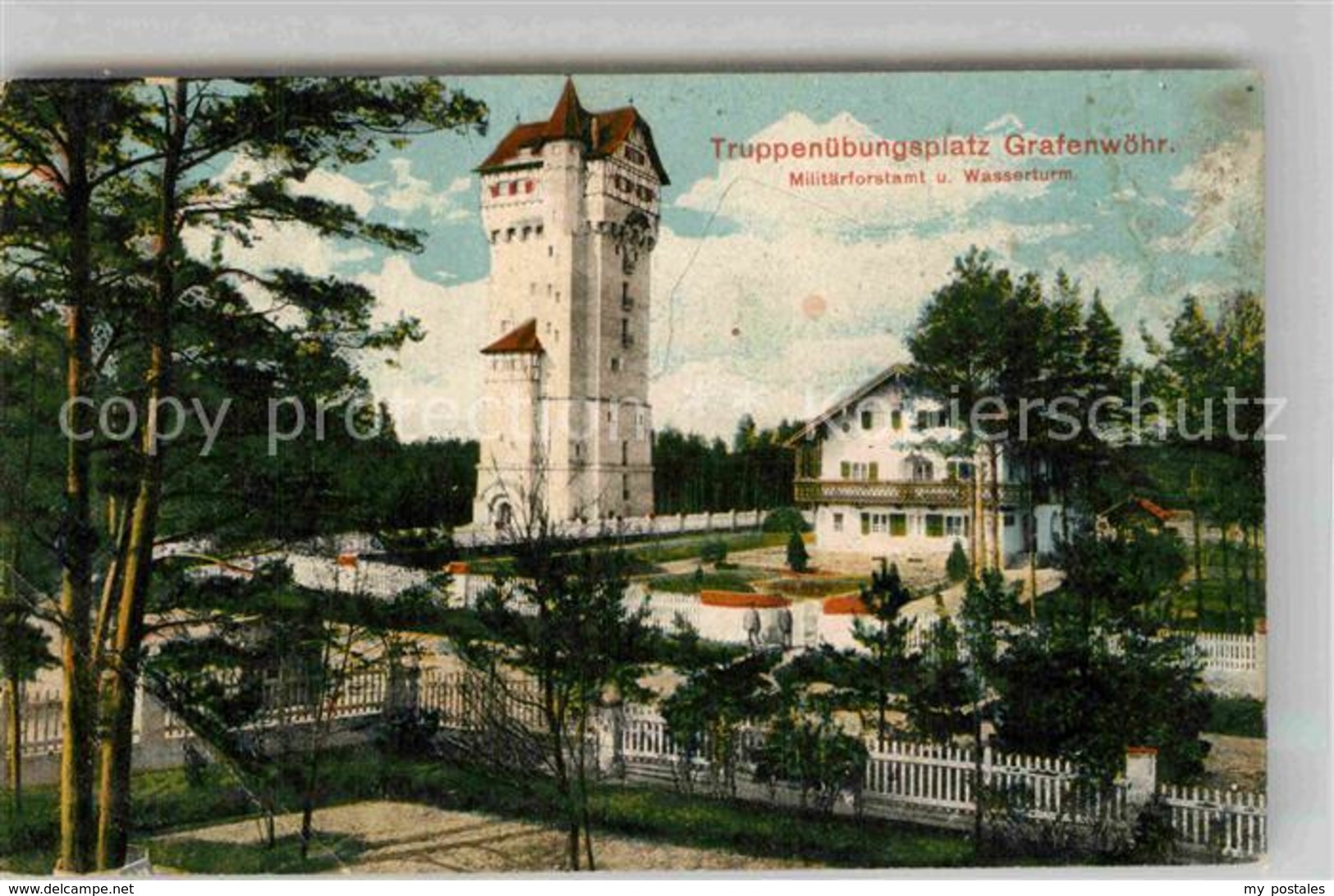 42810595 Grafenwoehr Truppenuebungsplatz Militaerforstamt Wasserturm Grafenwoehr - Grafenwoehr