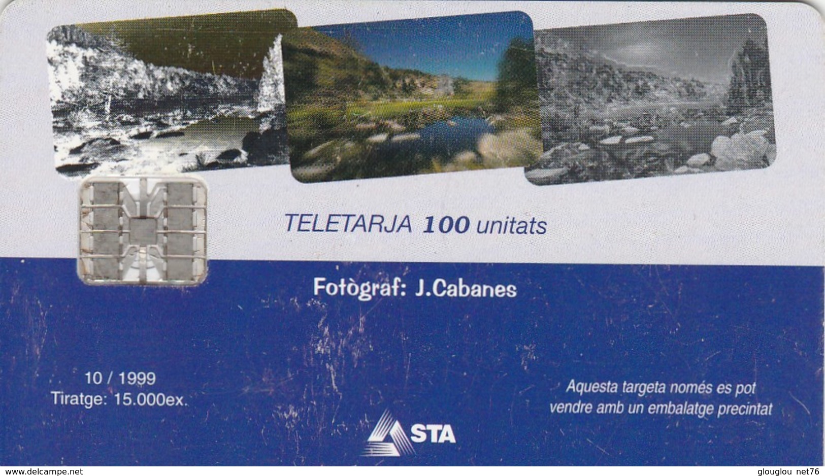 TELECARTE 100 UNITATS  ANDORRE  ELS PESSONS - Andorra