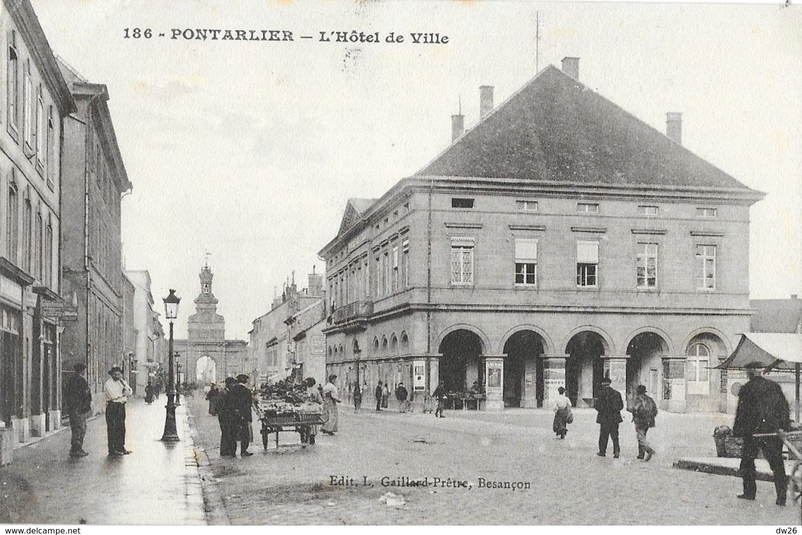 Pontarlier - L'Hôtel De Ville - Edition L. Gaillard-Prètre - Carte Animée N° 186 - Pontarlier