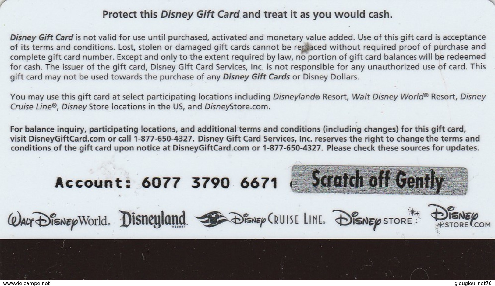 PASSEPORT DISNEY  GIFT CARD  TOY RUS - Passeports Disney