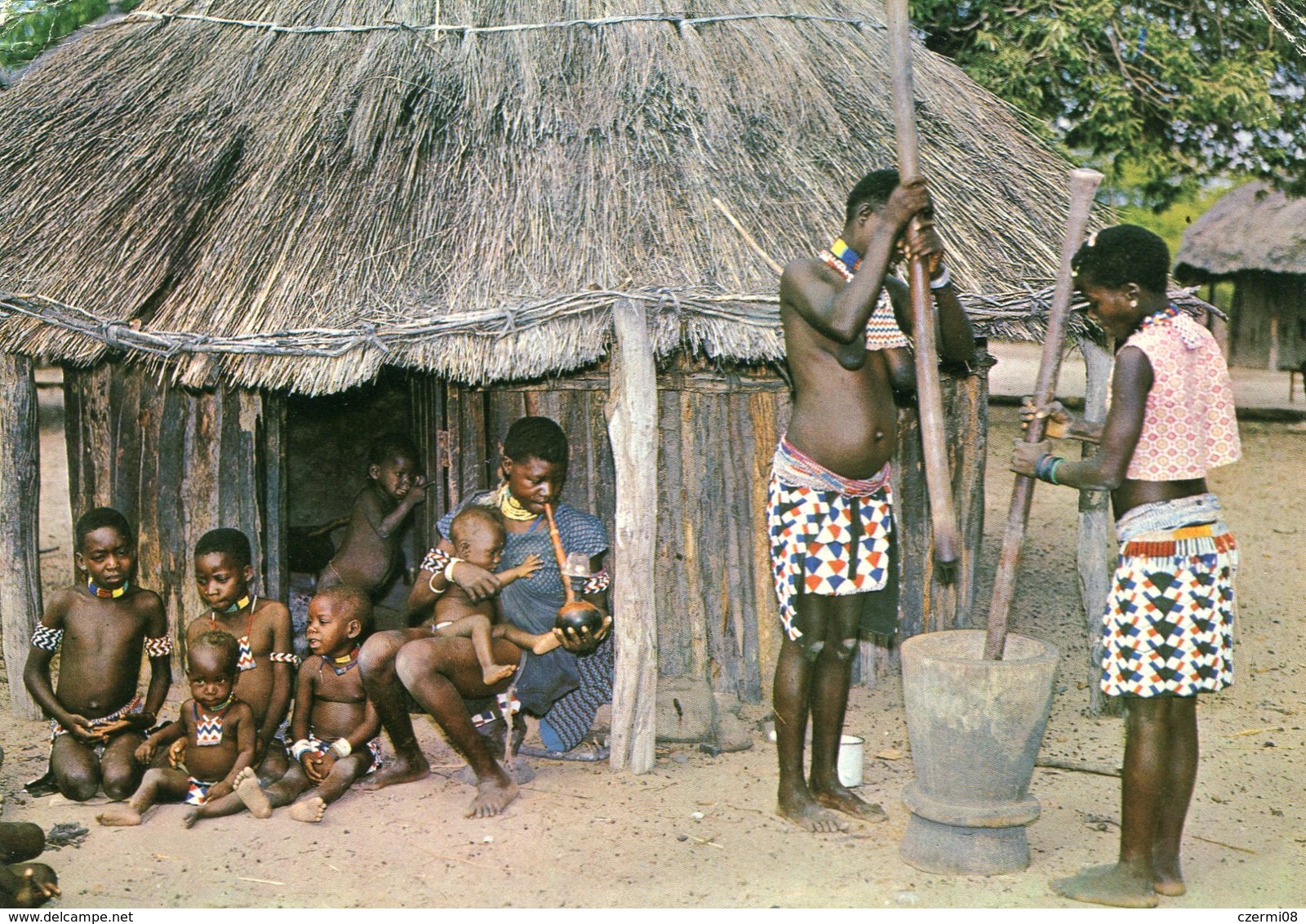 Zimbabwe - Village Scene - Zimbabwe