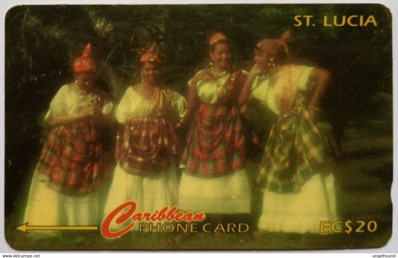 Saint Lucia Cable And Wireless 96CSLA  EC$20 "Women Of St Lucia In National Dress " - Saint Lucia