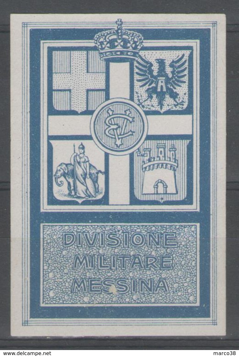 Vignette NSG "divisione Militare Messina" - Erinnofilia