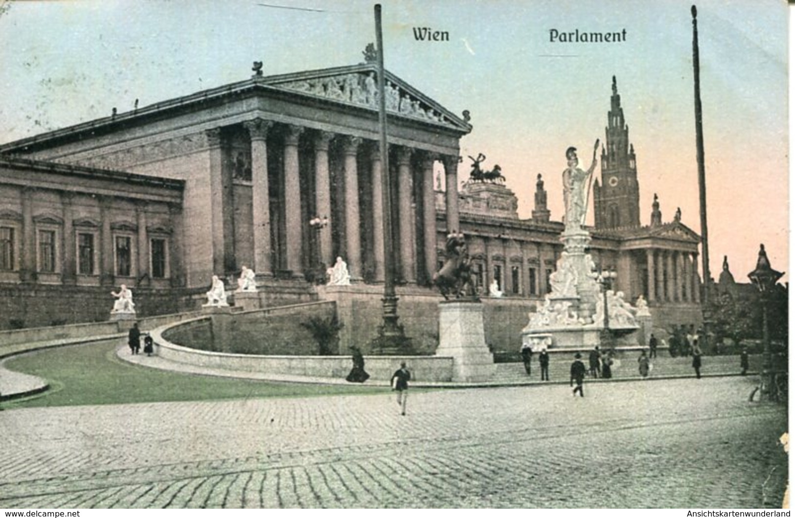 003623 Wien - Parlament 1910 - Ringstrasse
