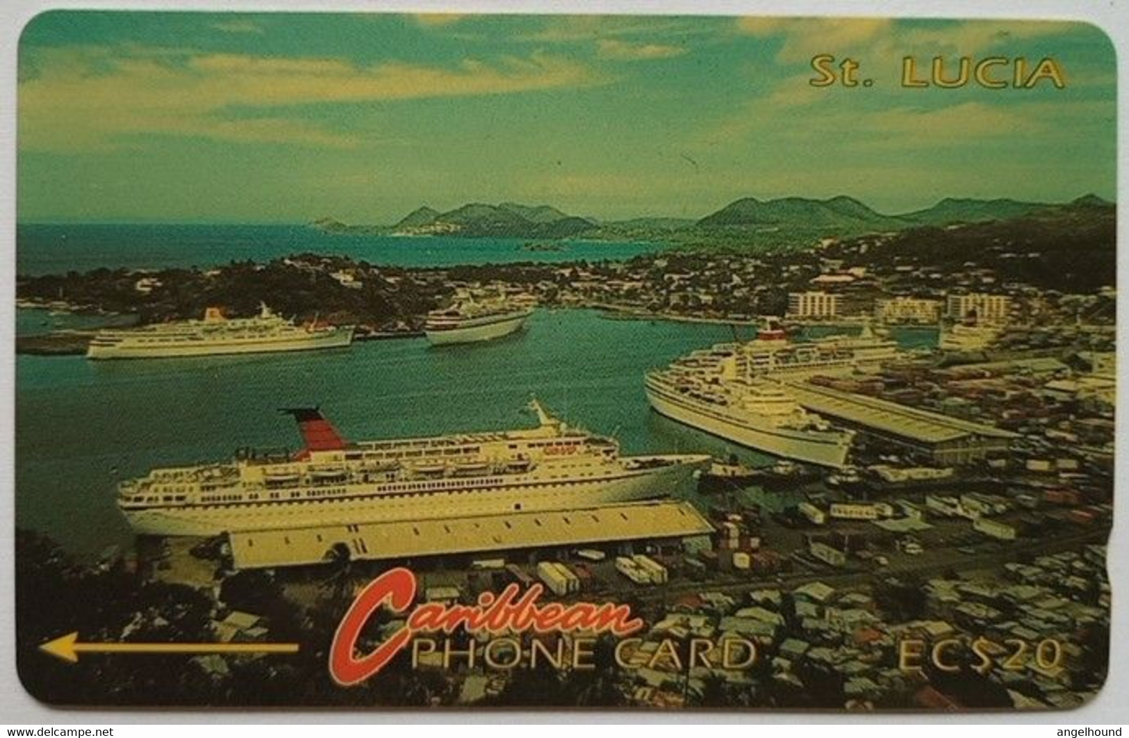 Saint Lucia Cable And Wireless 3CSLB  EC$20 " Cruiseship Harbour Without Logo " - Sainte Lucie