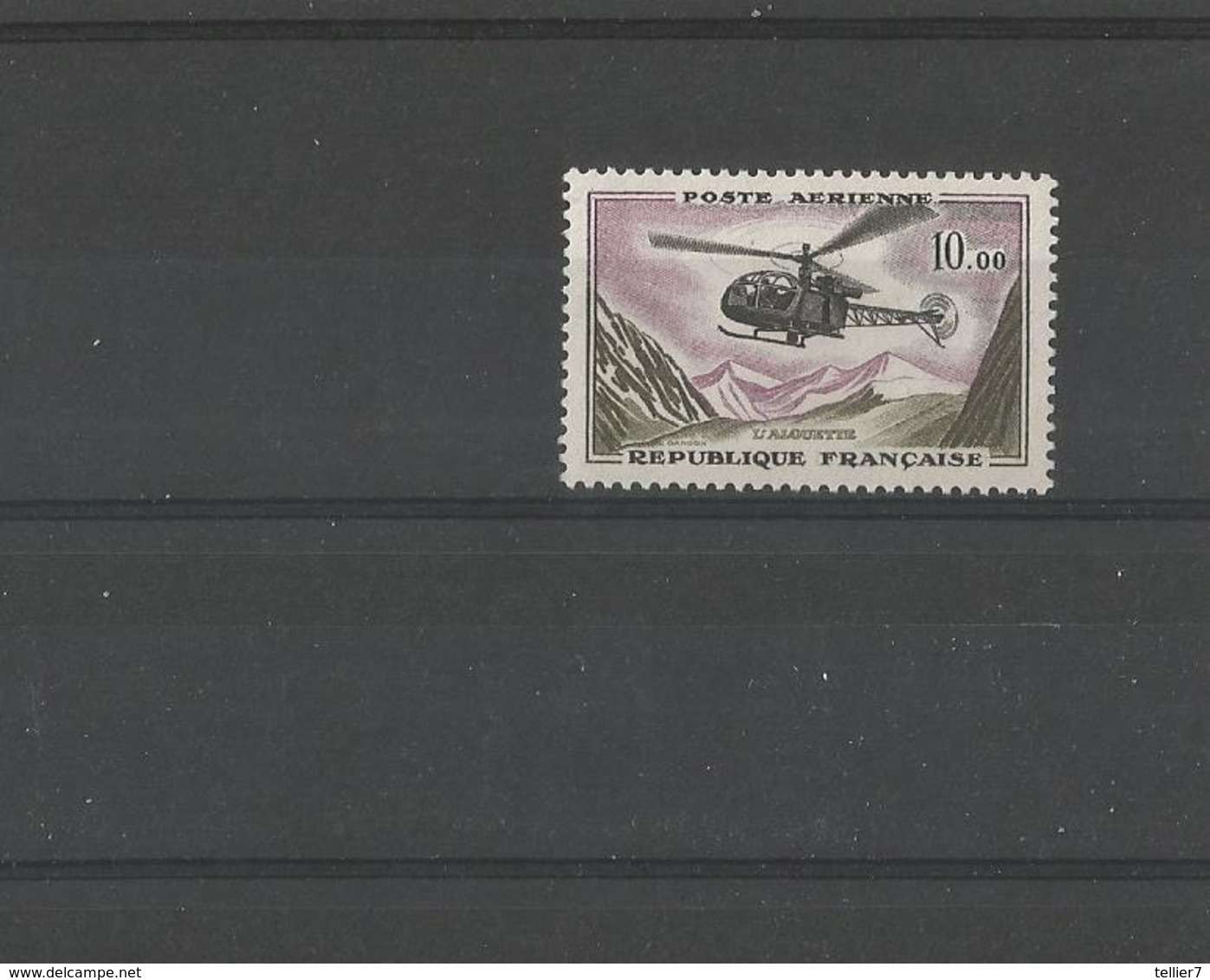 FRANCE - TIMBRE NEUF SANS GOMME N° 41 - PA - 1960/64 - HELICOPTERE "ALOUETTE" - VOIR SCAN - 1960-.... Neufs