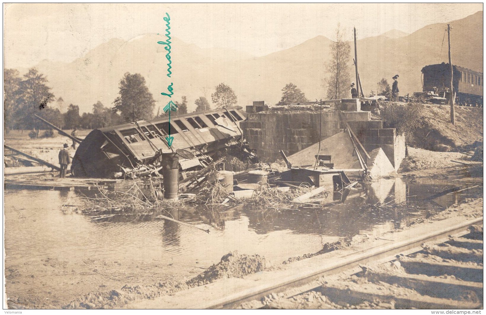 V12342 Cpa Suisse - Catastrophe Ferroviaire à Bellinzona - Tessin  " Carte Photo " Train,locomotive - Altri & Non Classificati