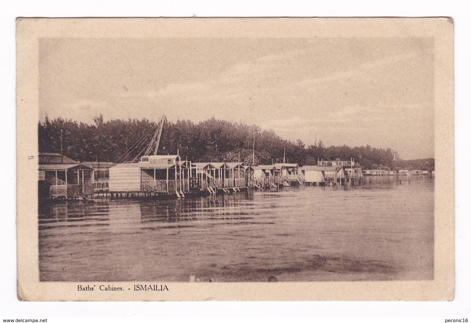 Jolie CPSM Ismaïlia (Egypte), Cabines De Bain. A Voyagé, Années 1920 - Ismailia